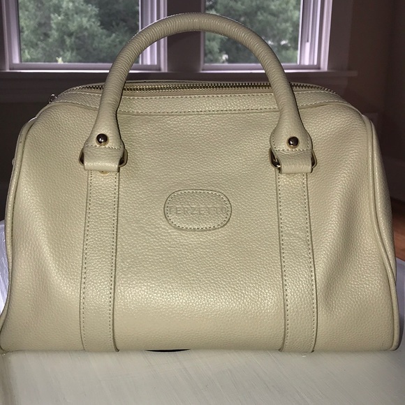 Terzetto Lareto Terzetto Handbags Cream Terzetto Lareto Leather Bag